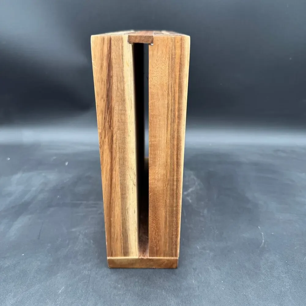 Fiesta Knife Block Wooden with Cutting Board Storage 10 slot
